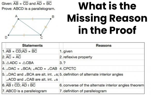 What is the Missing Reason in the Proof