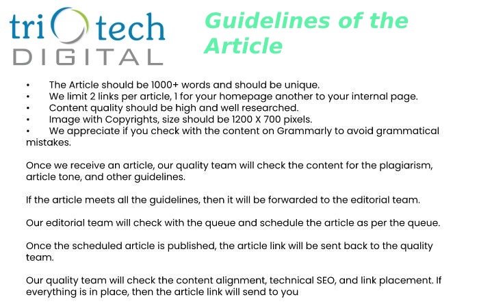 Guidelines of the Article Logistics Write For Us