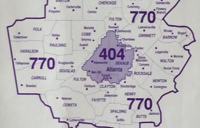 hat Areas Does Area Code 404 Cove