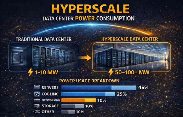 visual hyperscale data center power consumption