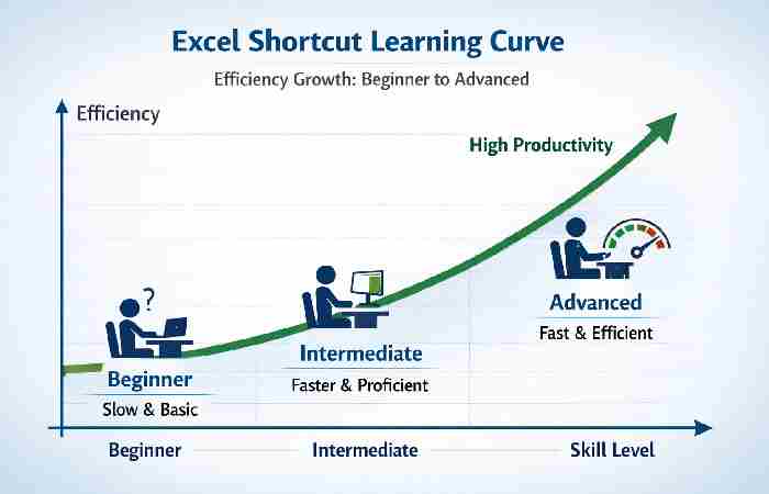 excel shortcut learning curve graph