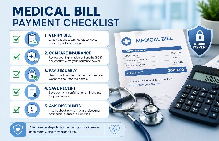 medical bill payment checklist