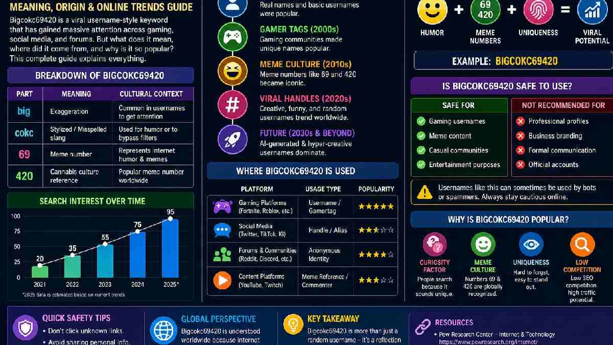 Bigcokc69420 Meaning, Origin & Online Trends Guide